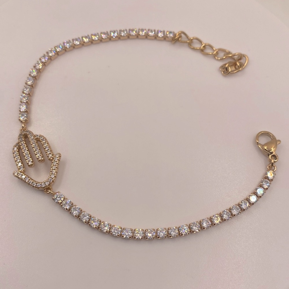 18K Gold Plated Hamsa Bracelet